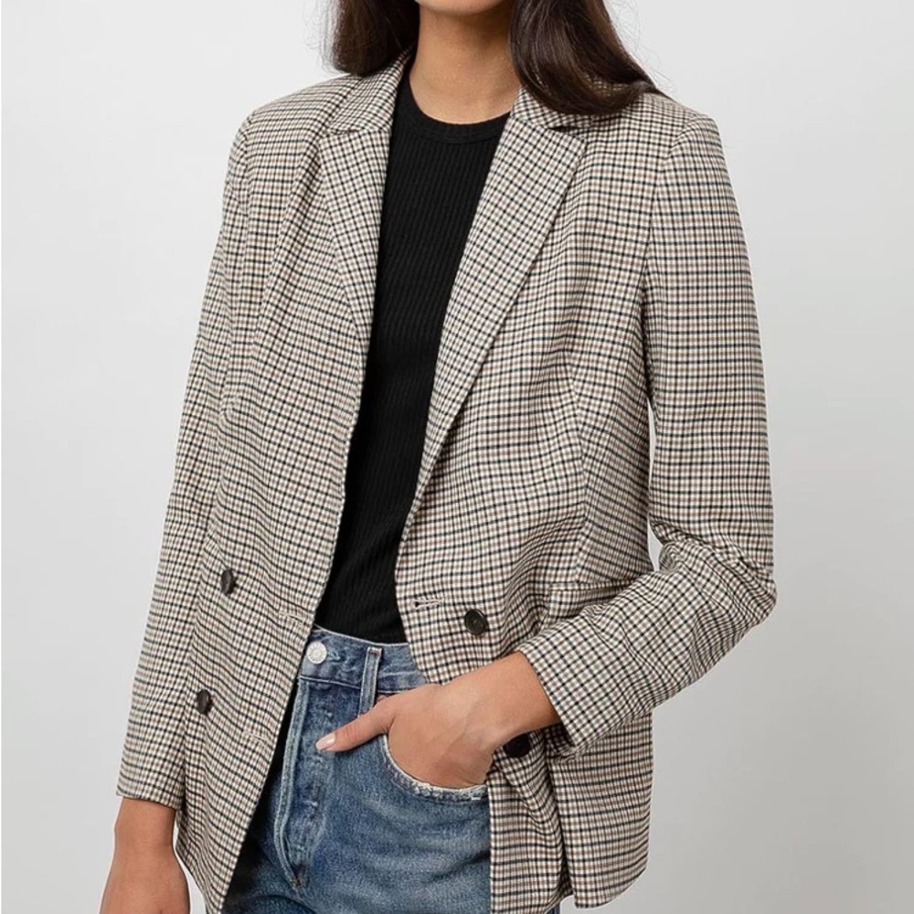 Rails Jac blazer in honey plaid